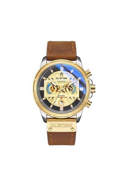 Bluejw OLENSE 9008 Men's Watch Luminous Pointer Calendar Quartz Movement Clas...