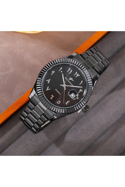 Bluejw Luxurious Men's Casual Alloy Stainless Steel Sports Quartz Watch with ...