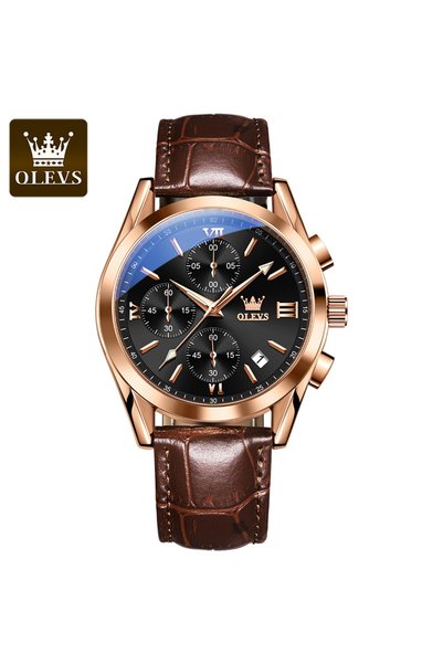 Bluejw ساعات يد رياضية OLEVS 2872oem مضيئة ومقاومة للماء للرجال، ساعات كوارتز...