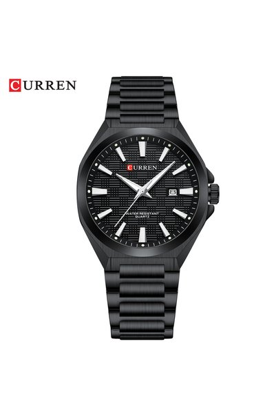 Bluejw ساعة رجالية CURREN 8494 أنيقة مع تقويم، حزام من الفولاذ المقاوم للصدأ،...