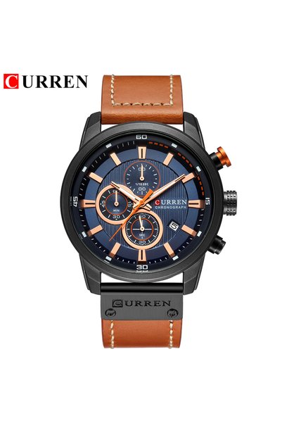 Bluejw ساعة يد رجالية فاخرة ماركة CURREN 8291 أصلية بحركة كوارتز، ساعة رياضية...