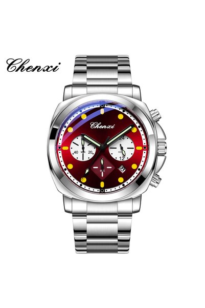 Bluejw CHENXI Stainless Steel Watch Men 948 Luxury Chronograph Men's Wristwat...