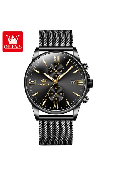 Bluejw OLEVS 2886 Top Brand Men's Watches Luxury Stainless Steel Date Luminou...