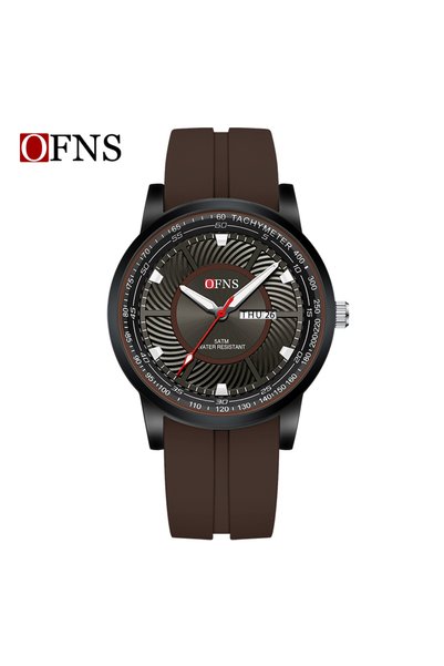 Bluejw ساعة يد رياضية رجالية كوارتز OFNS 8036 مع مقياس سرعة وحزام سيليكون وتق...