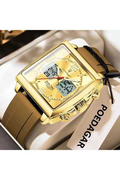 Bluejw POEDAGAR E109 Quartz Digital Men's Watch Casual Multifunction Sports E...