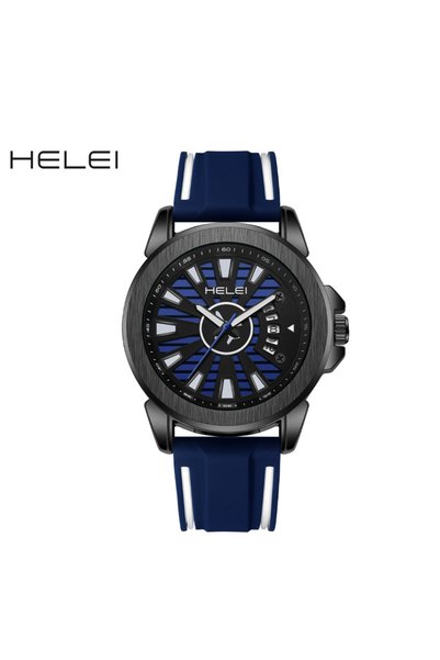 Bluejw Men's Luxury Simple Analog Quartz Watch 43mm Dial Waterproof Calendar ...