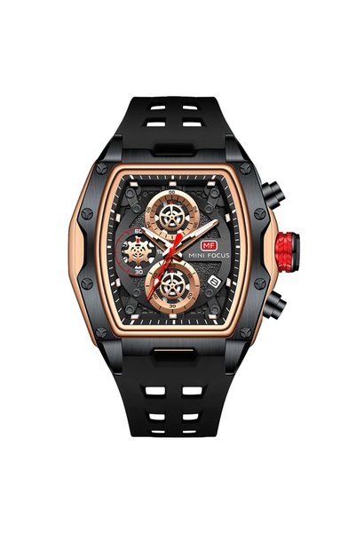 Bluejw MINI FOCUS MF0473G Fashion Men Silicone Waterproof Quartz Watch Multi-...