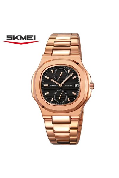 Bluejw Skmei 2423 Men's Watch Luxury Stainless Steel Bracelet Quartz Movement...