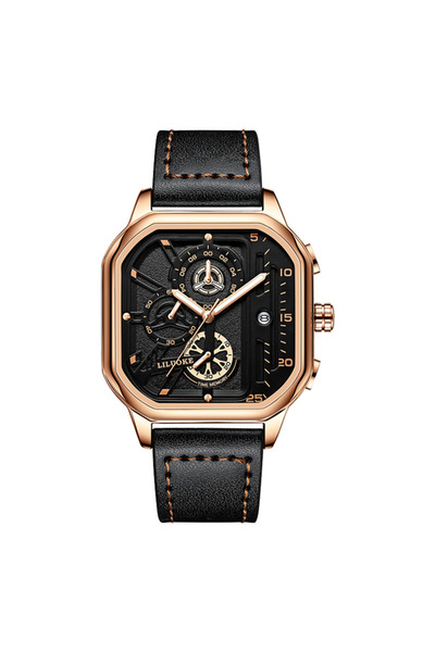 Bluejw NEKTOM Men's Watch Quartz Waterproof Three Eyes Six Needles Luminous L...