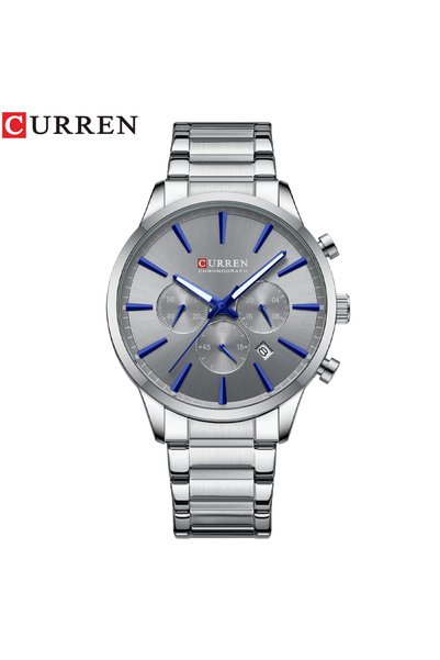 Bluejw ساعة CURREN 8435 الرياضية الأنيقة للرجال مع وظيفة الكرونوغراف، ساعة عم...