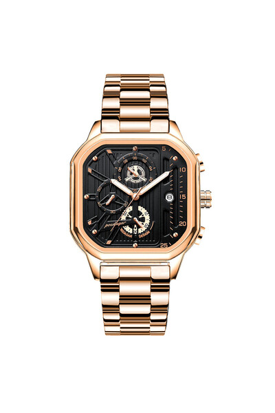 Bluejw POEDAGAR Wrist Watch Men 628 Waterproof Chronograph Stainless Steel Br...