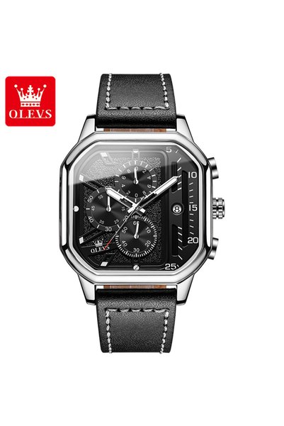 Bluejw OLEVS 9950 Great Quality Square Quartz Watches for Waterproof Fashion ...