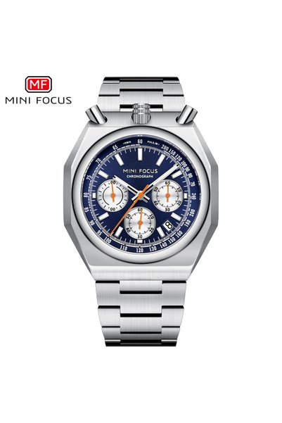 Bluejw MINI FOCUS 0601G Men's Quartz Watch Vintage Stylish Multifunctional Pu...