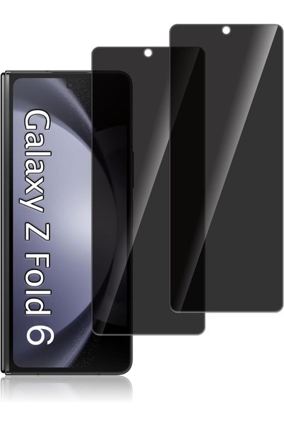 GBUFIYSN [2 عبوة] واقي شاشة للخصوصية لهاتف Galaxy Z Fold 6: فيلم حماية زجاجي ...