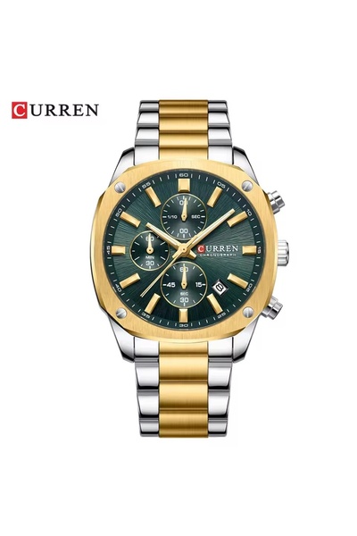 Bluejw ساعة CURREN 8490 الفاخرة الجديدة للرجال لعام 2025، ساعة رياضية بثلاثة ...