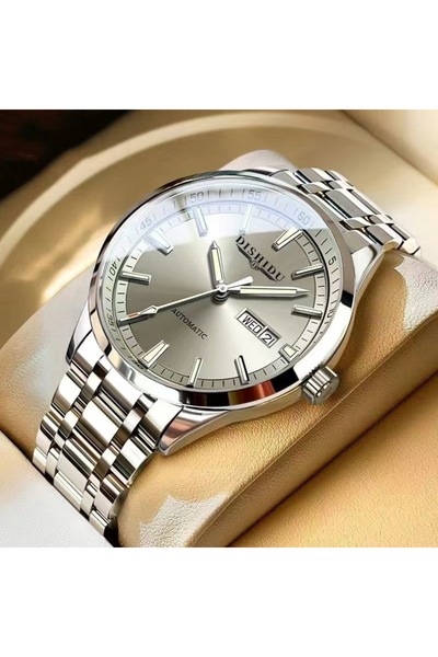 Bluejw New Non-fully Automatic Mechanical Mens Watch Stainless Steel Quartz W...