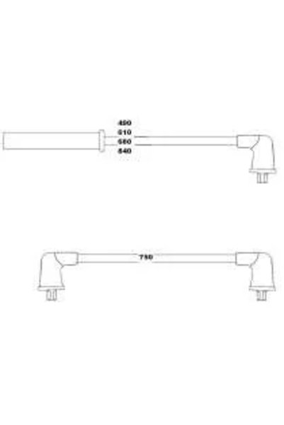 HELLUX Buji Kablosu Mazda 626 1.6L F6 GD Kasa 1989-1991 2.0L FE GD Kasa 1989-1991