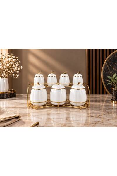 ÖZLİFE LUNA Porselen Baharat Takımı 9049