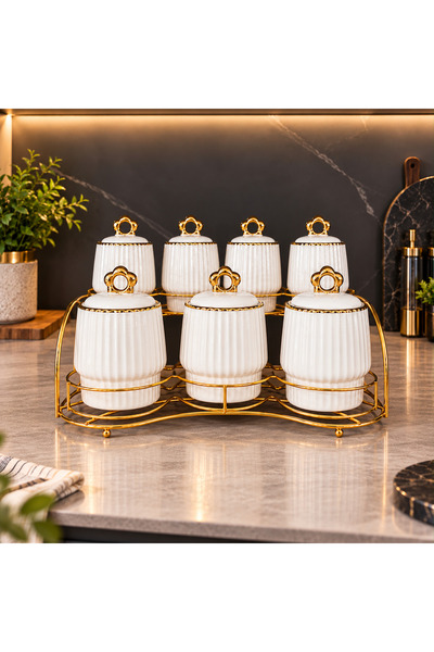 ÖZLİFE LUNA Porselen Baharat Takımı 9051
