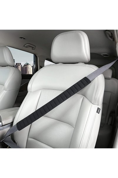 GENERAL 2pcs Extra Long Car Seatbelt Cover Adjuster Perfect, Soft Neck Suppor...