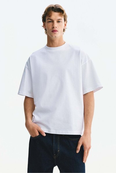 H&M Oversized Fit Cotton T-shirt