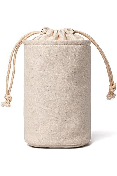 YONBEN Cosmetic Bag with Drawstring Closure, Canvas Multi-Functional Organize...