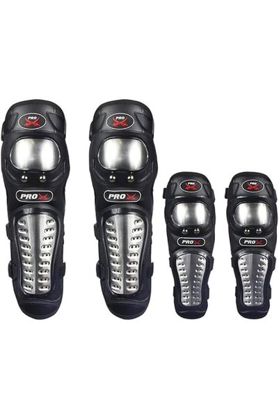 Bikepower طقم أمان للدراجات النارية من BikeKit مكون من 4 قطع مع دروع صلبة من ...