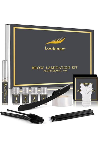 Lookmee مجموعات تصفيف الحواجب، مجموعة رفع الحواجب الاحترافية الفورية، مجموعة ...