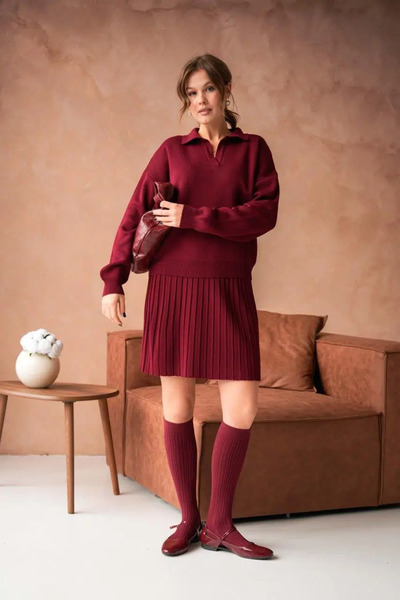 LİYACA SKIRT KNIT SUIT