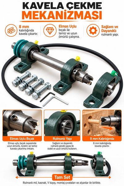 ziraisepet Kavela Çekme Mekanizması | Aparatı – 8 mm Elmas Uçlu
