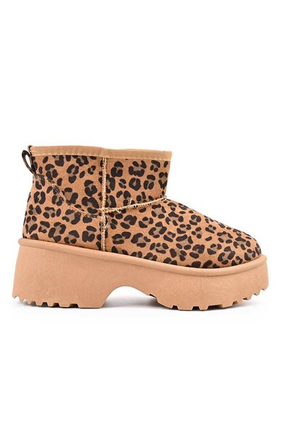 Tmall Γυναικείες μπότες, τύπου Ugg, από σουέτ, με επένδυση γούνας, CD1052, Λε...