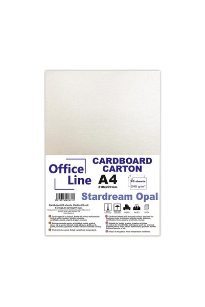 Officeline Carton A4 240g Stardream 01 opal top 20 coli