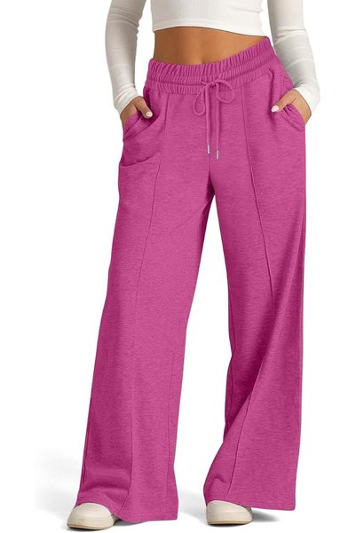 GENERAL GOHRSHA Womens Barrel Sweatpants Casual Loose Wide Leg Sweatpants Bag...