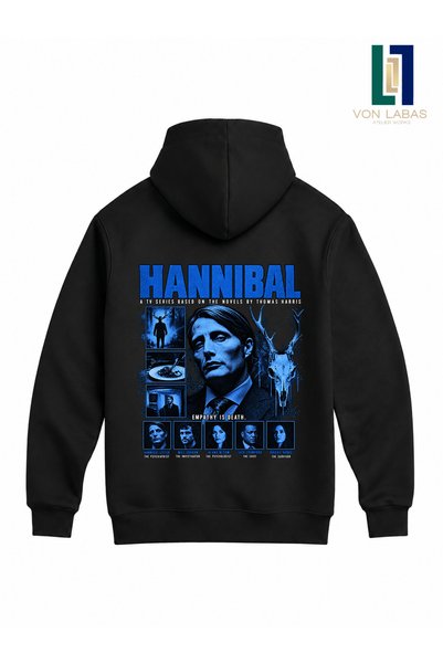 Grafftee Clothing Φούτερ Unisex με 3 κλωστές, Premium, με σχέδιο Hannibal