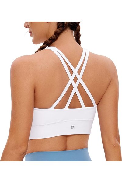 CRZ YOGA حمالة صدر رياضية نسائية من Butterluxe ذات أشرطة ورقبة عالية - حمالة ...