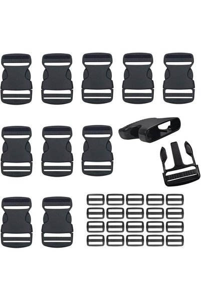 GENERAL Buckle Straps, Heavy Duty with Buckles, 10 Set Dual Adjustable Quick ...