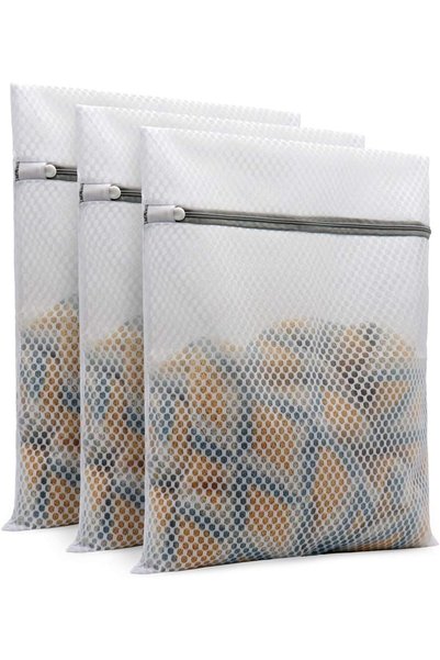 Muchfun Andeya 3Pcs Durable Honeycomb Mesh Laundry Bags for Delicates 12 x 16...