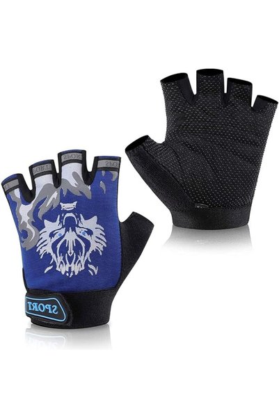 Bukela Aldult Fingerless Cycling Gloves Half Finger Sport Breathable Non-Slip...