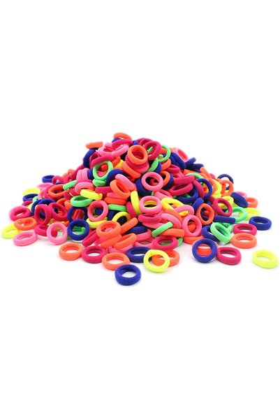 Generic 100 Pcs Baby Girls Hair Ties - Small Size Elastic Hair Ties for Baby ...