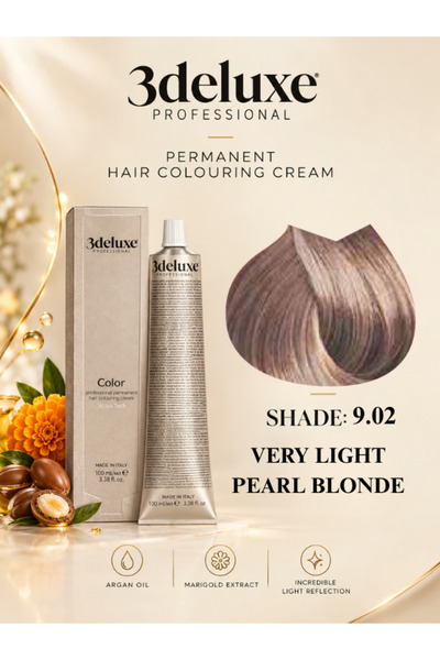 3Deluxe Professional Hair Color Cream With Argan Oil & Marigold Extract Very ...