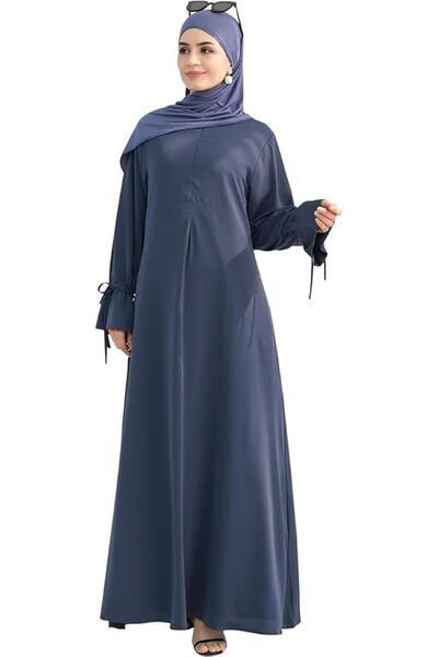 TERRIFI فستان إسلامي للنساء، عباءة كافتان، فساتين صلاة إسلامية انسيابية، ملاب...