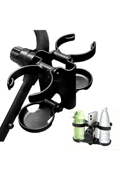 LinJie Stroller Cup Holder, 3-in-1 Universal Pushchair Cup Holders with Phone...