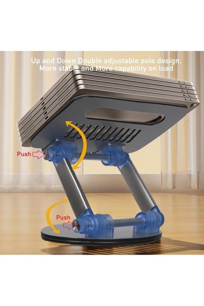 Ronanna Taşınabilir Katlanabilir Folding Alüminyum Dizüstü Bilgisayar Notebook Stand Alüminyum Ayarlanabilir