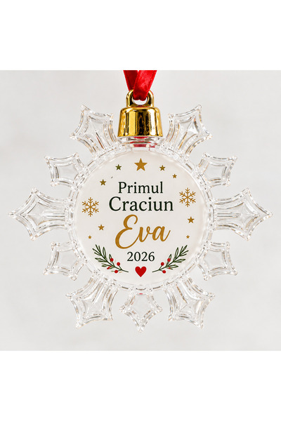 OEM Glob fulg de nea, personalizat pentru Eva