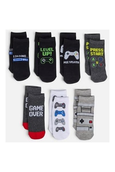 OEM Sosete Scurte Gaming pentru Baieti - 7 Perechi