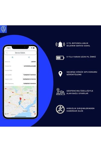 Remora 2-5 yıla varan uzun pil ömürlü düşük güç tüketen GPS takip cihazı - Geofencing, fiziksel şok