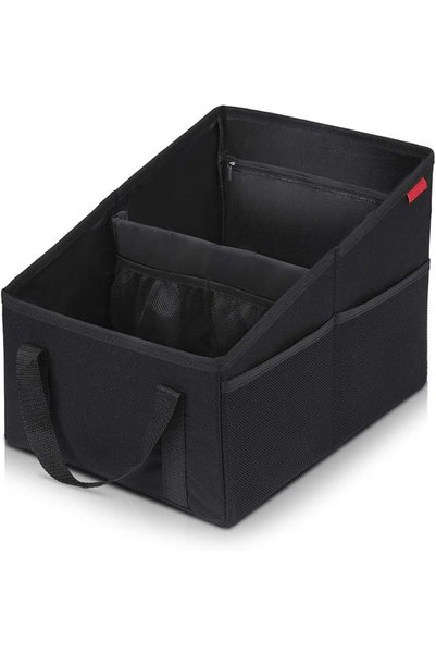 SYOSI Car Seat Organizer, Collapsible Backseat Storage for Vehicles, Trunk Pa...