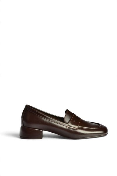 Fox Shoes Z820050109 Kahverengi Alçak Topuklu Loafer Ayakkabı