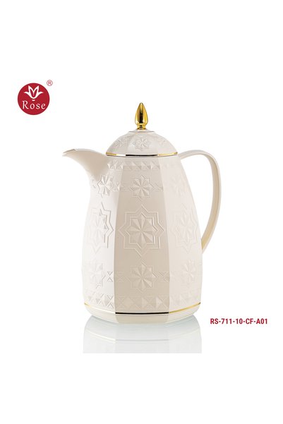 Rose Thermos for Coffee with Distinctive Geometric Patterns711 Rose
