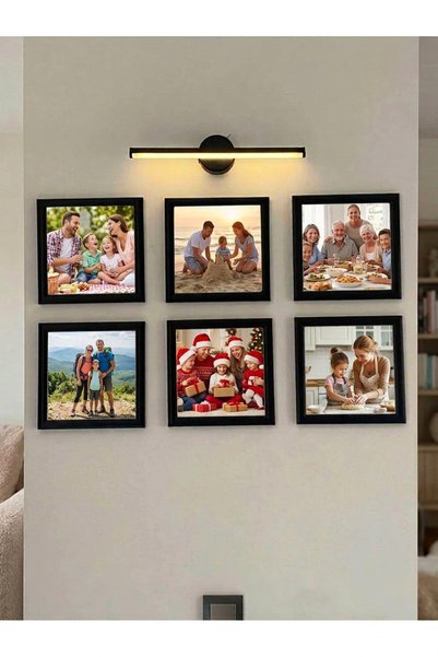 Yoko Home 6 Adet 20x20 cm Kare Fotoğraf Çerçevesi Seti Modern Duvar Dekorasyonu